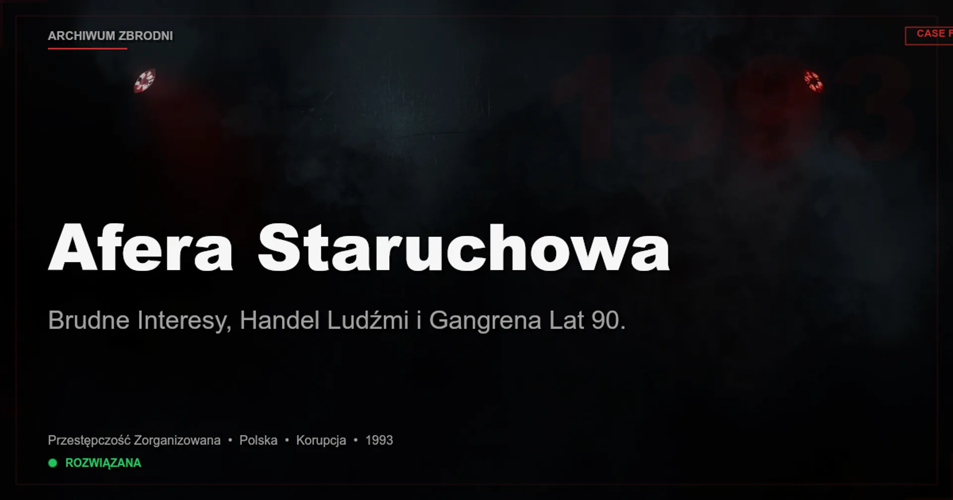 Afera Staruchowa: Brudne Interesy, Handel Ludźmi i Gangrena Lat 90.