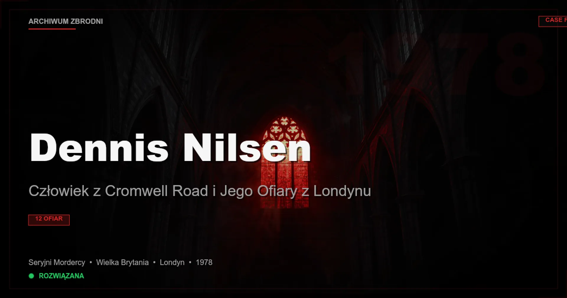 Dennis Nilsen: Człowiek z Cromwell Road i Jego Ofiary z Londynu