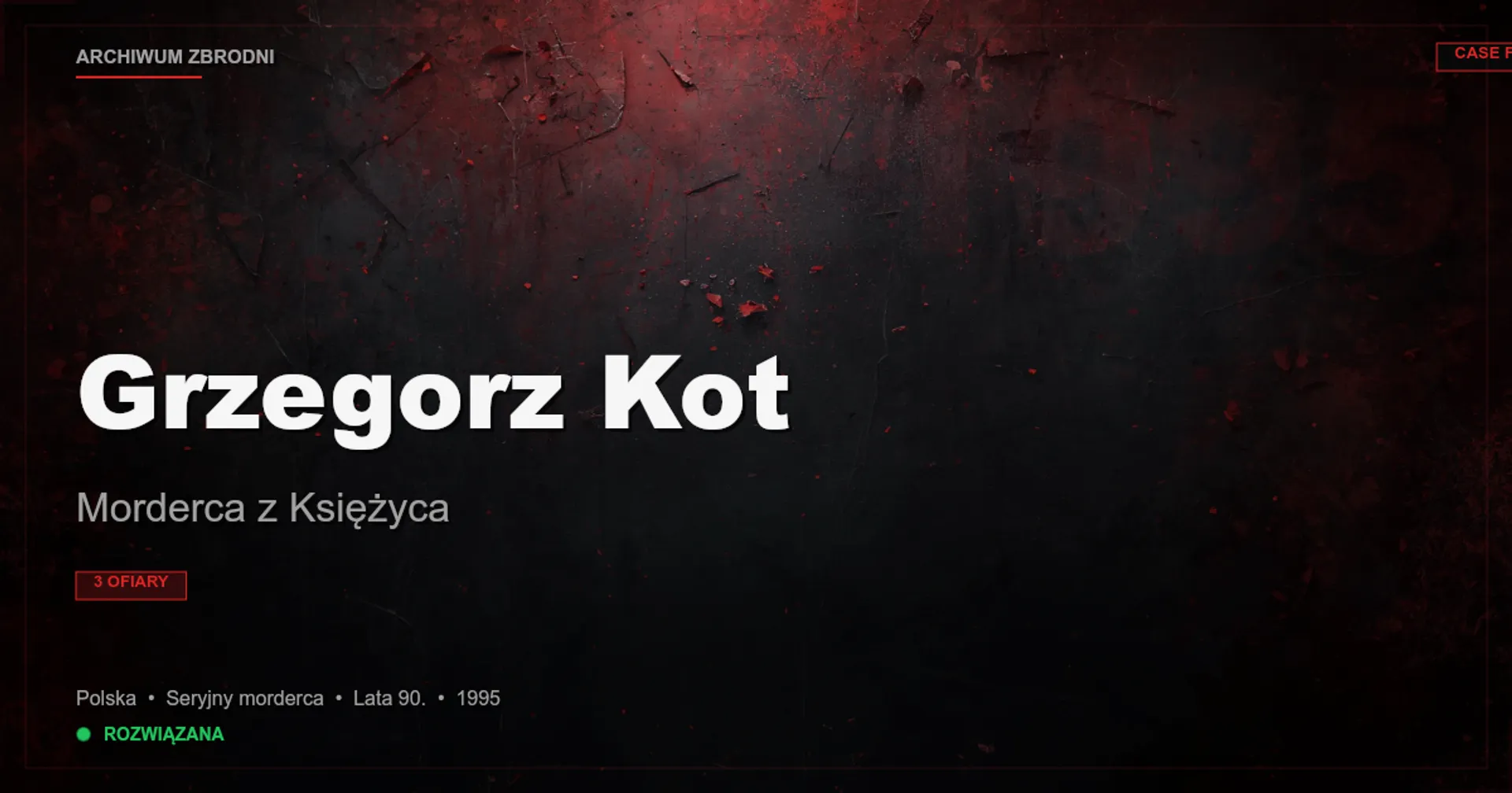 Grzegorz Kot: Morderca z Księżyca