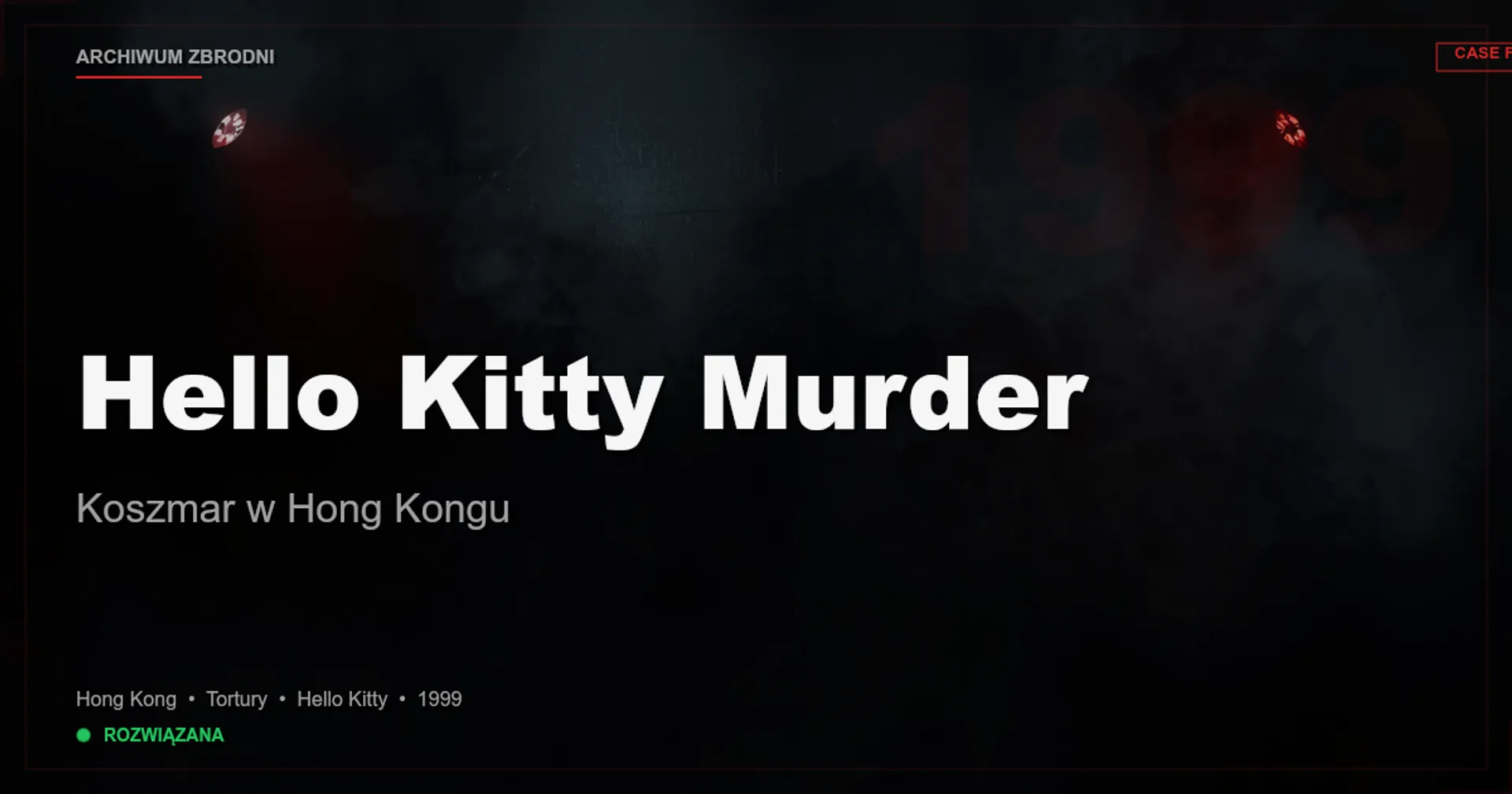 Hello Kitty Murder: Koszmar w Hong Kongu
