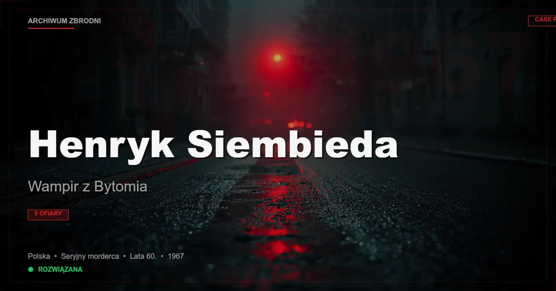 Henryk Siembieda: Wampir z Bytomia