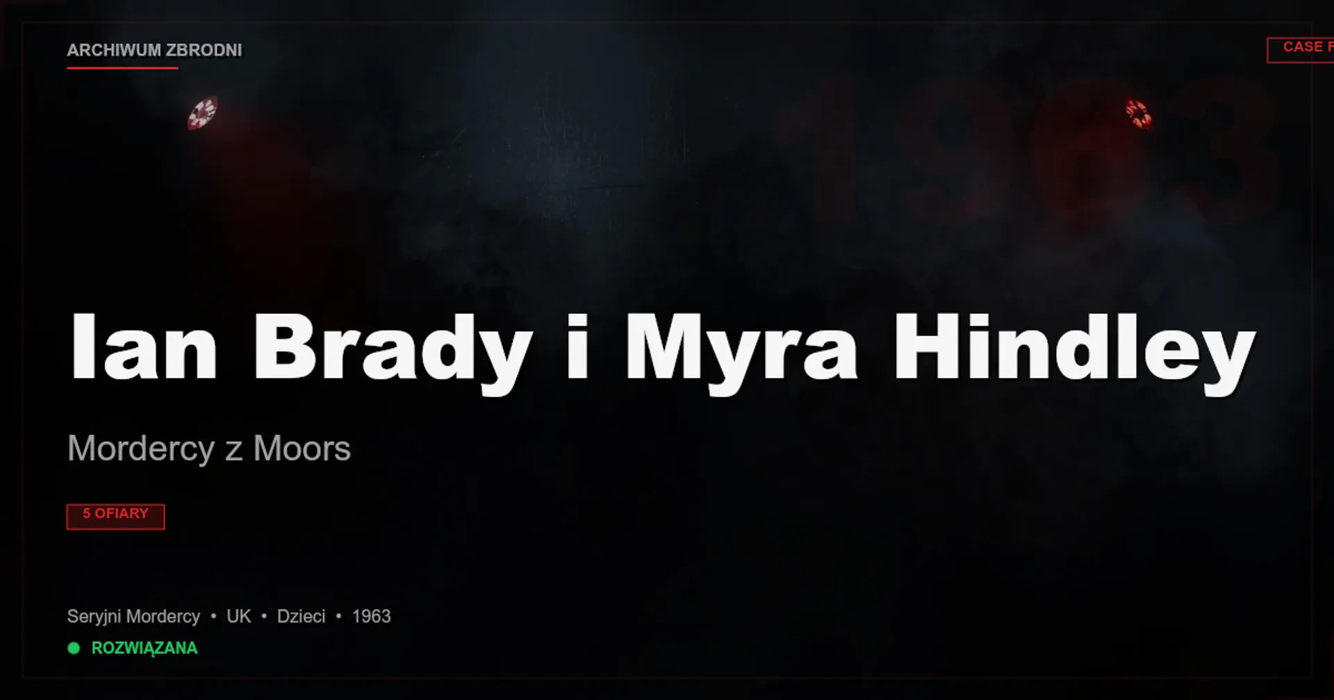 Ian Brady i Myra Hindley: Mordercy z Moors