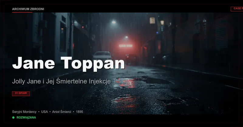 Jane Toppan: Jolly Jane i Jej Śmiertelne Injekcje