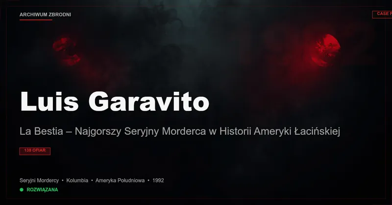 Luis Garavito: La Bestia – Najgorszy Seryjny Morderca w Historii Ameryki Łacińskiej