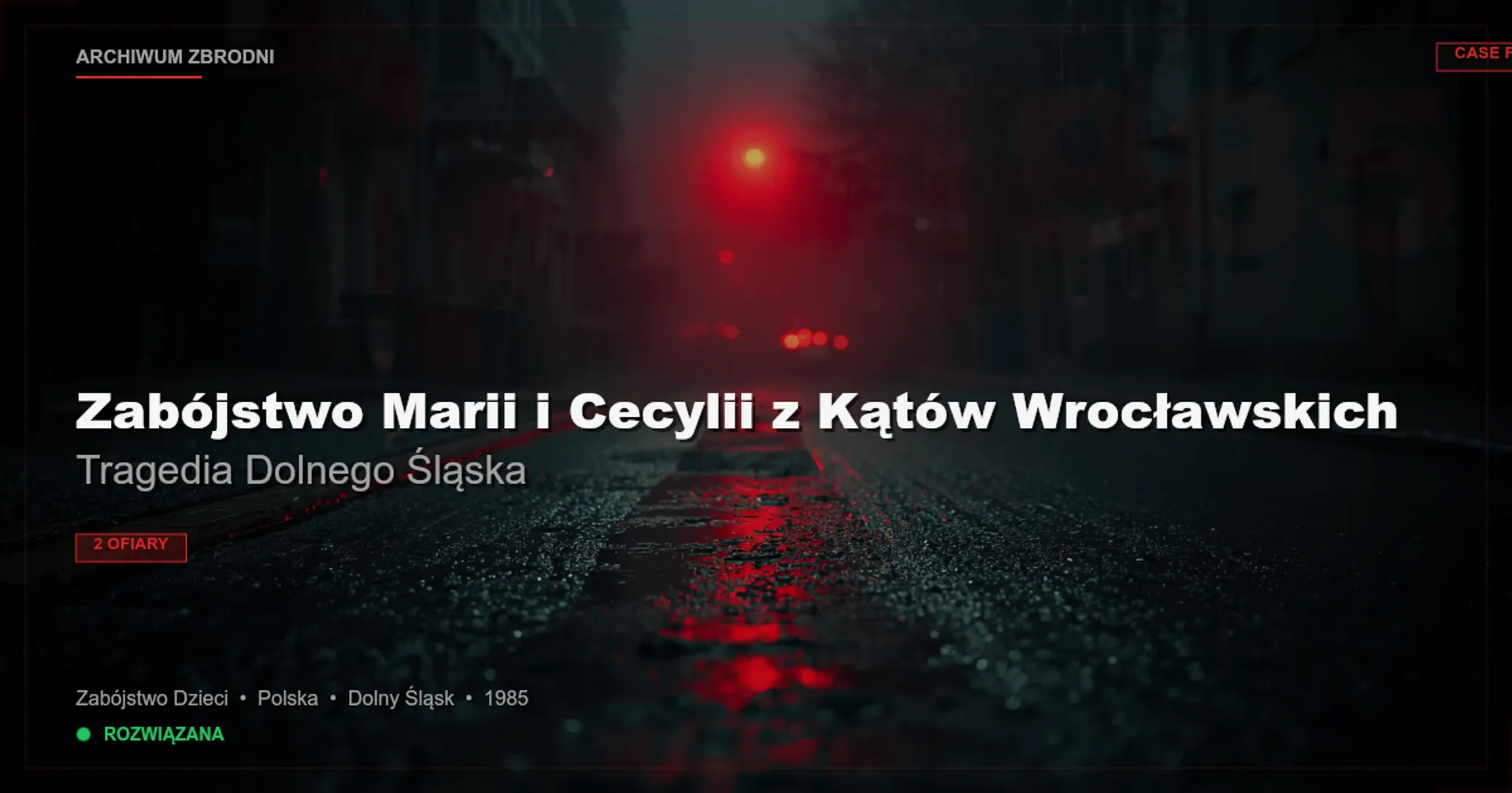 Zabójstwo Marii i Cecylii z Kątów Wrocławskich: Tragedia Dolnego Śląska