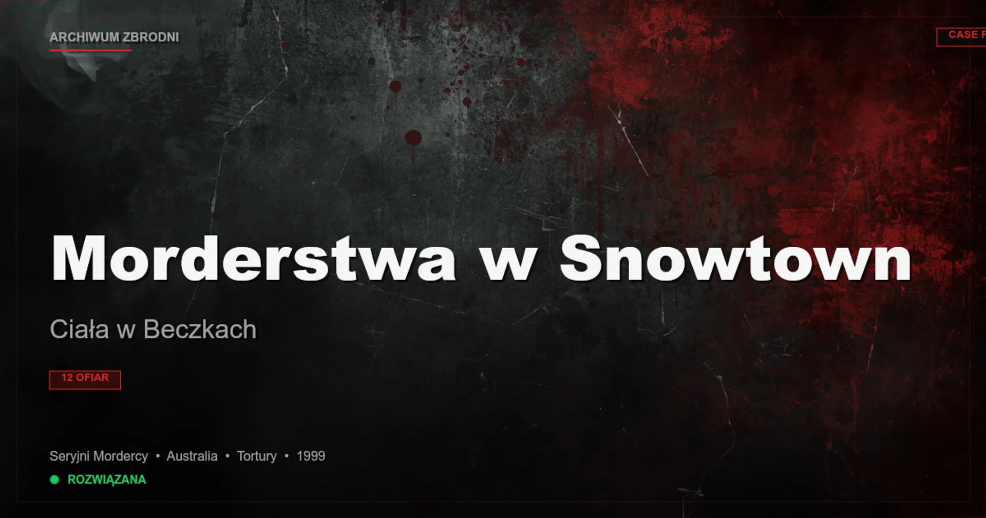 Morderstwa w Snowtown: Ciała w Beczkach