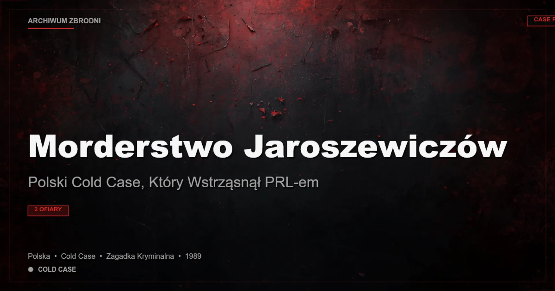 Morderstwo Jaroszewiczów: Polski Cold Case, Który Wstrząsnął PRL-em