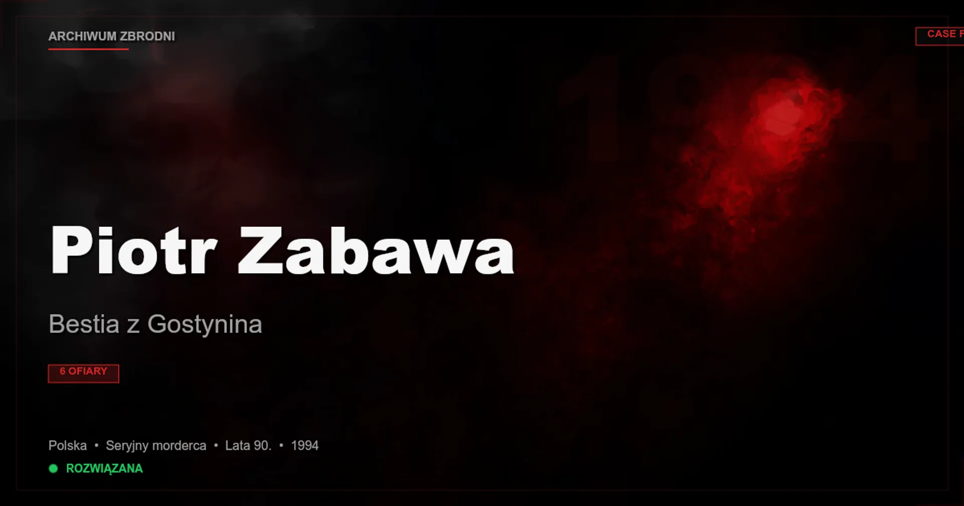 Piotr Zabawa: Bestia z Gostynina