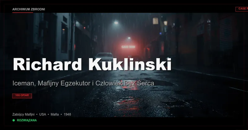 Richard Kuklinski: Iceman, Mafijny Egzekutor i Człowiek Bez Serca