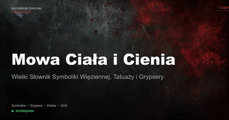 Mowa Ciała i Cienia: Wielki Słownik Symboliki Więziennej, Tatuaży i Grypsery