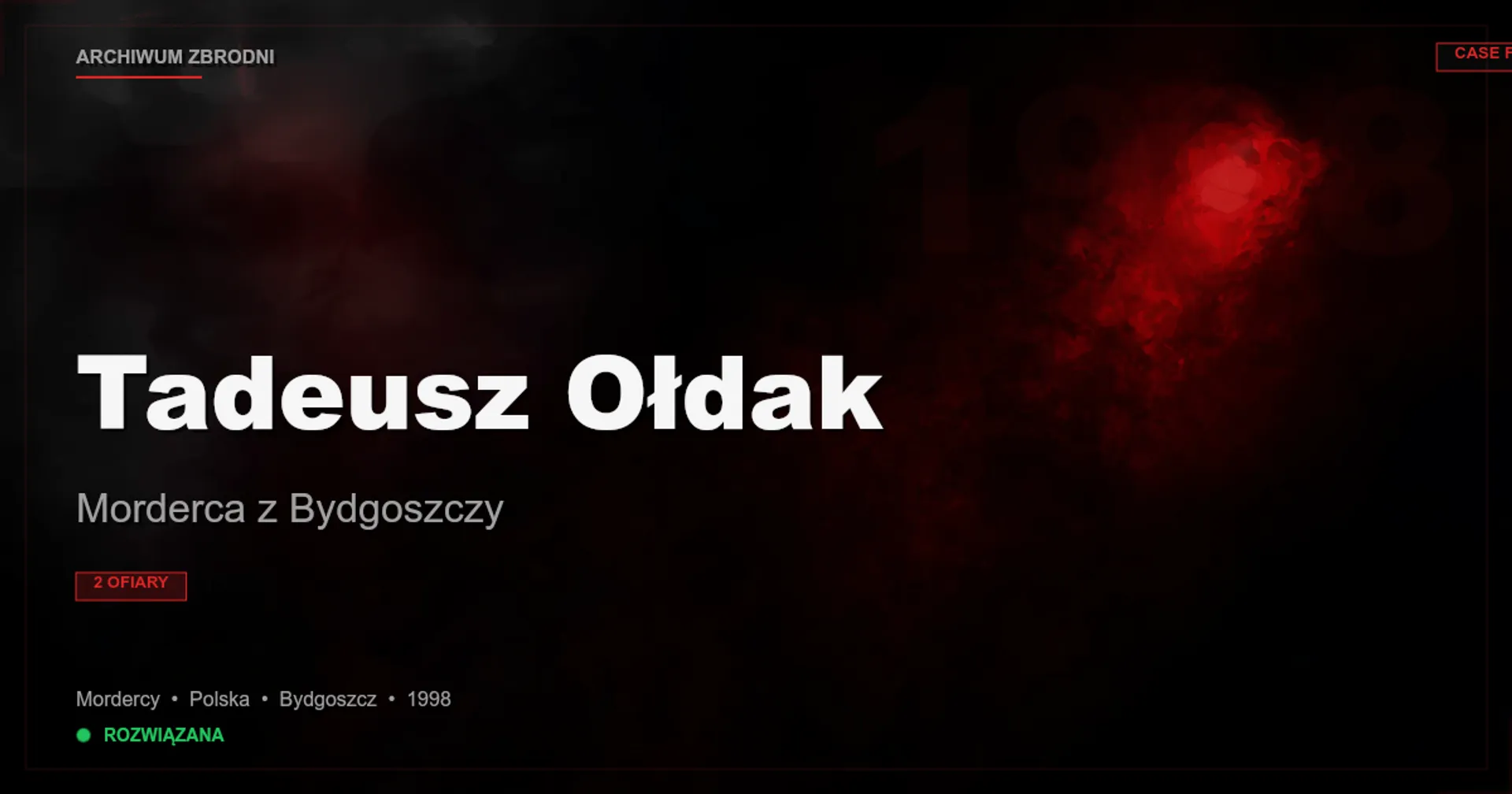 Tadeusz Ołdak: Morderca z Bydgoszczy